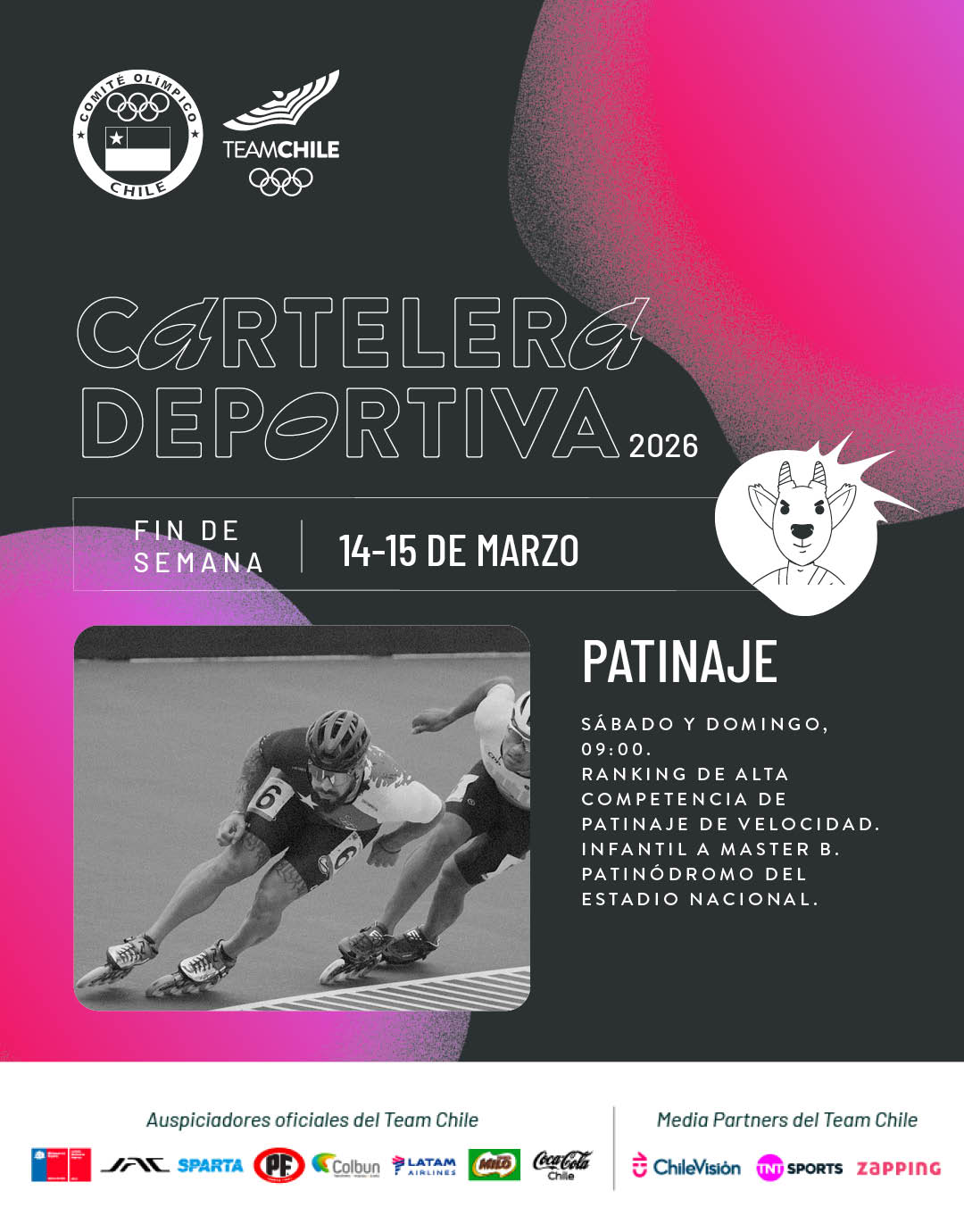 Cartelera deportiva del 14 al 15 de marzo