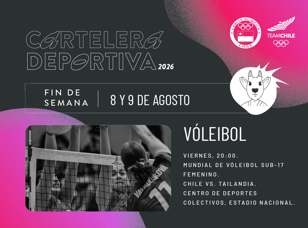 Cartelera deportiva del 8 al 9 de agosto