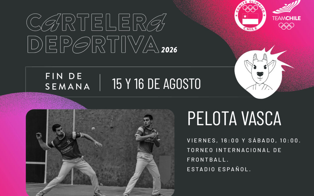 Cartelera deportiva del 15 al 16 de agosto